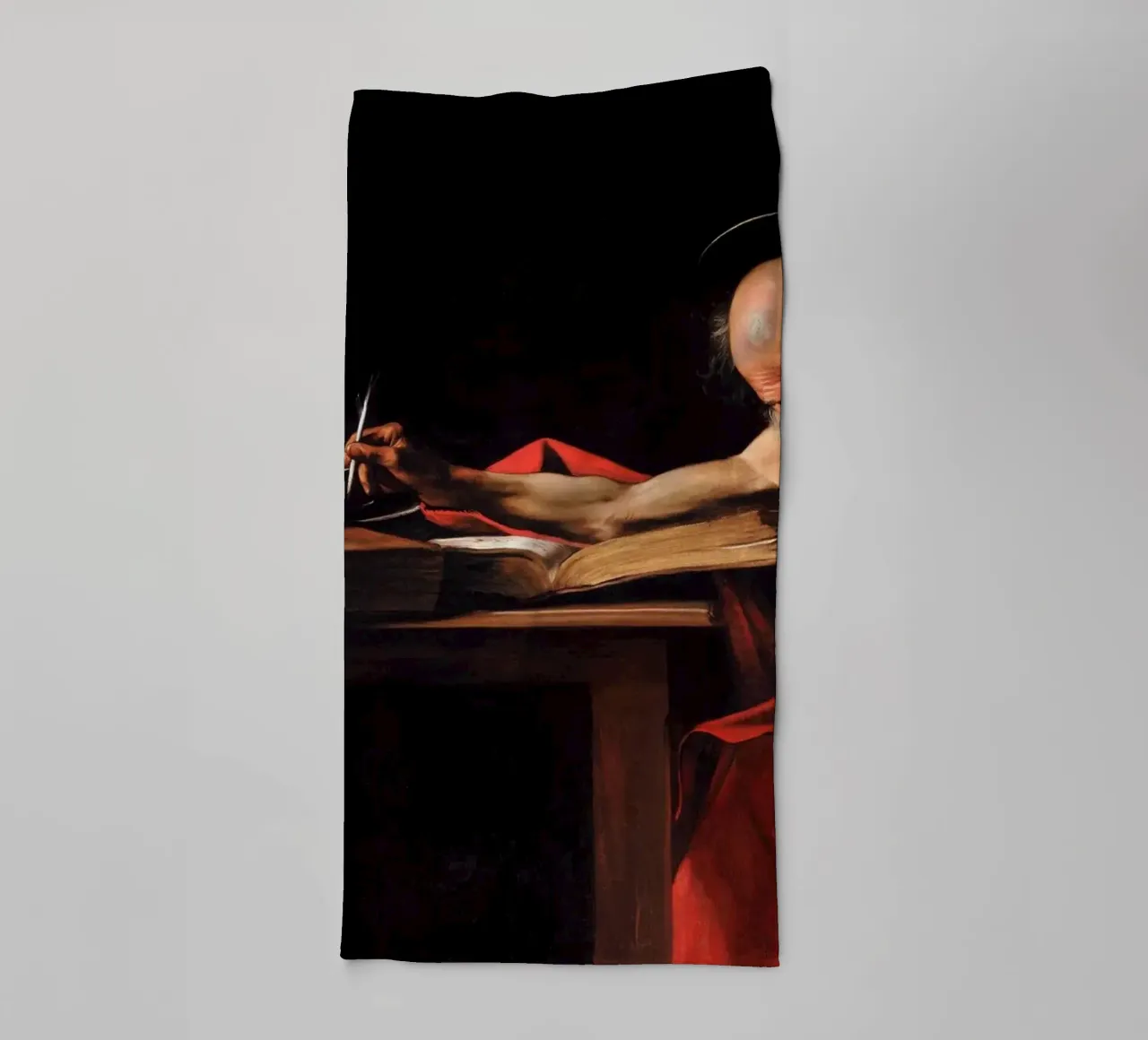 Caravaggio - Saint Jerome Writing towel by Timeless Artworks