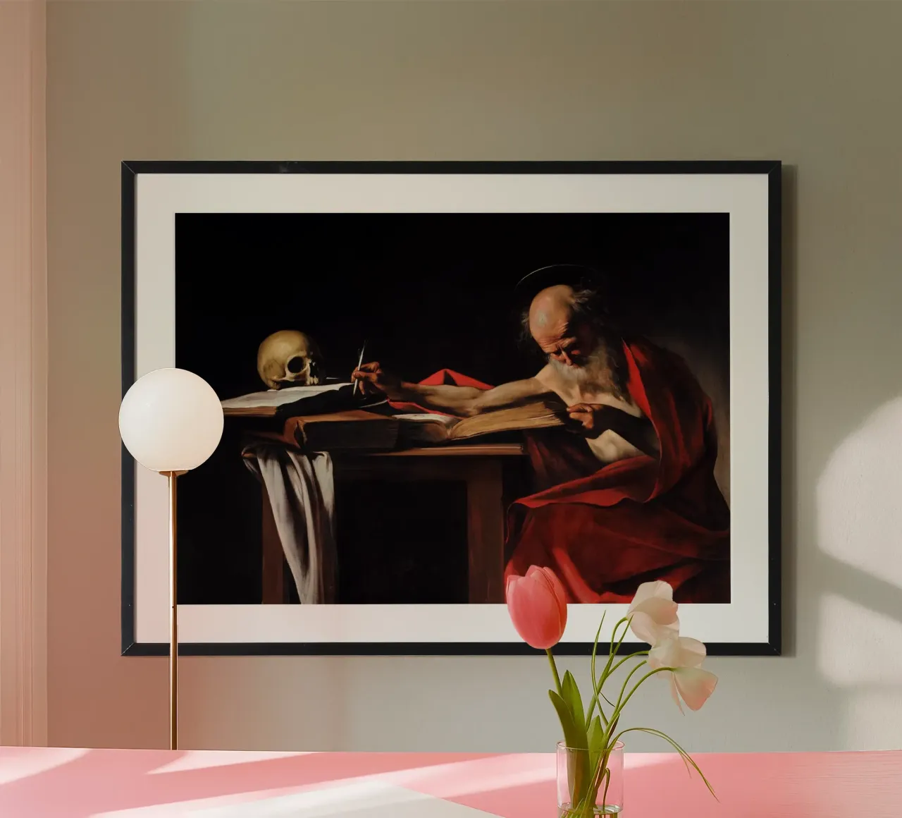 Caravaggio - Saint Jerome Writing poster by Timeless Artworks