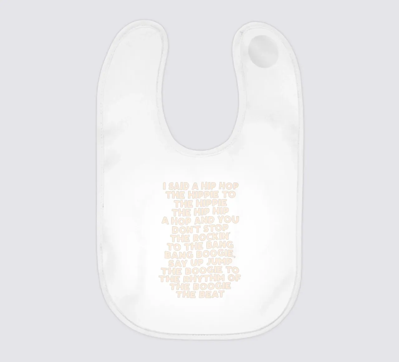 Testi Hip Hop Design tipografico in bianco e nero bavaglino da THE MOTIVATED TYPE