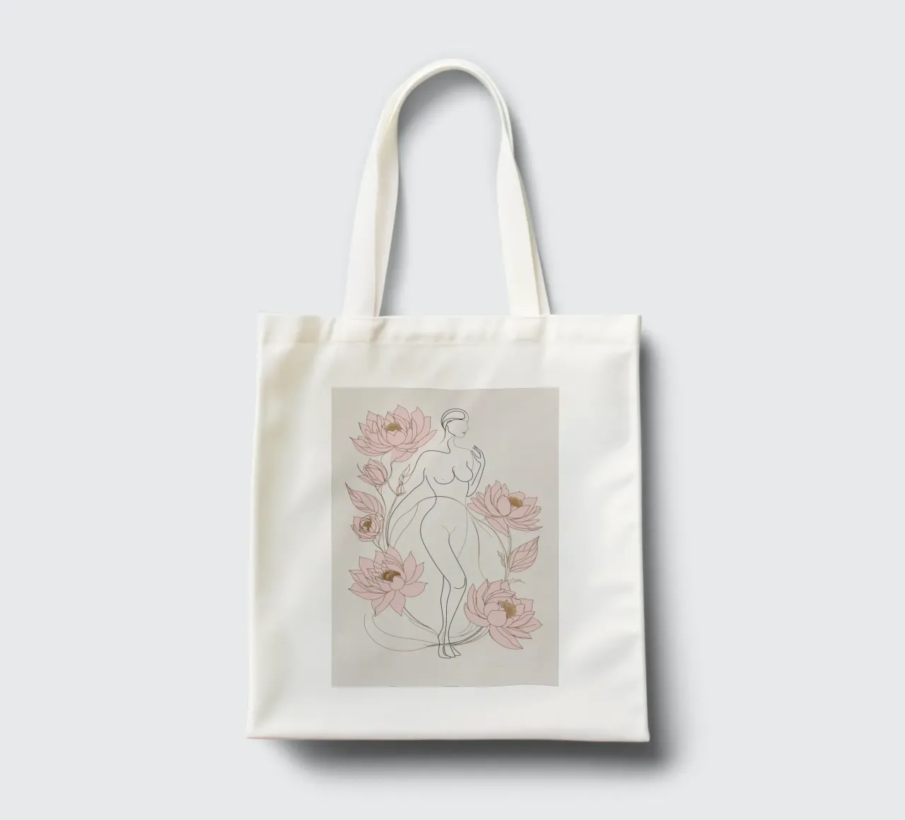 Femminilità in fiore borsa in juta da Mystique & Muse