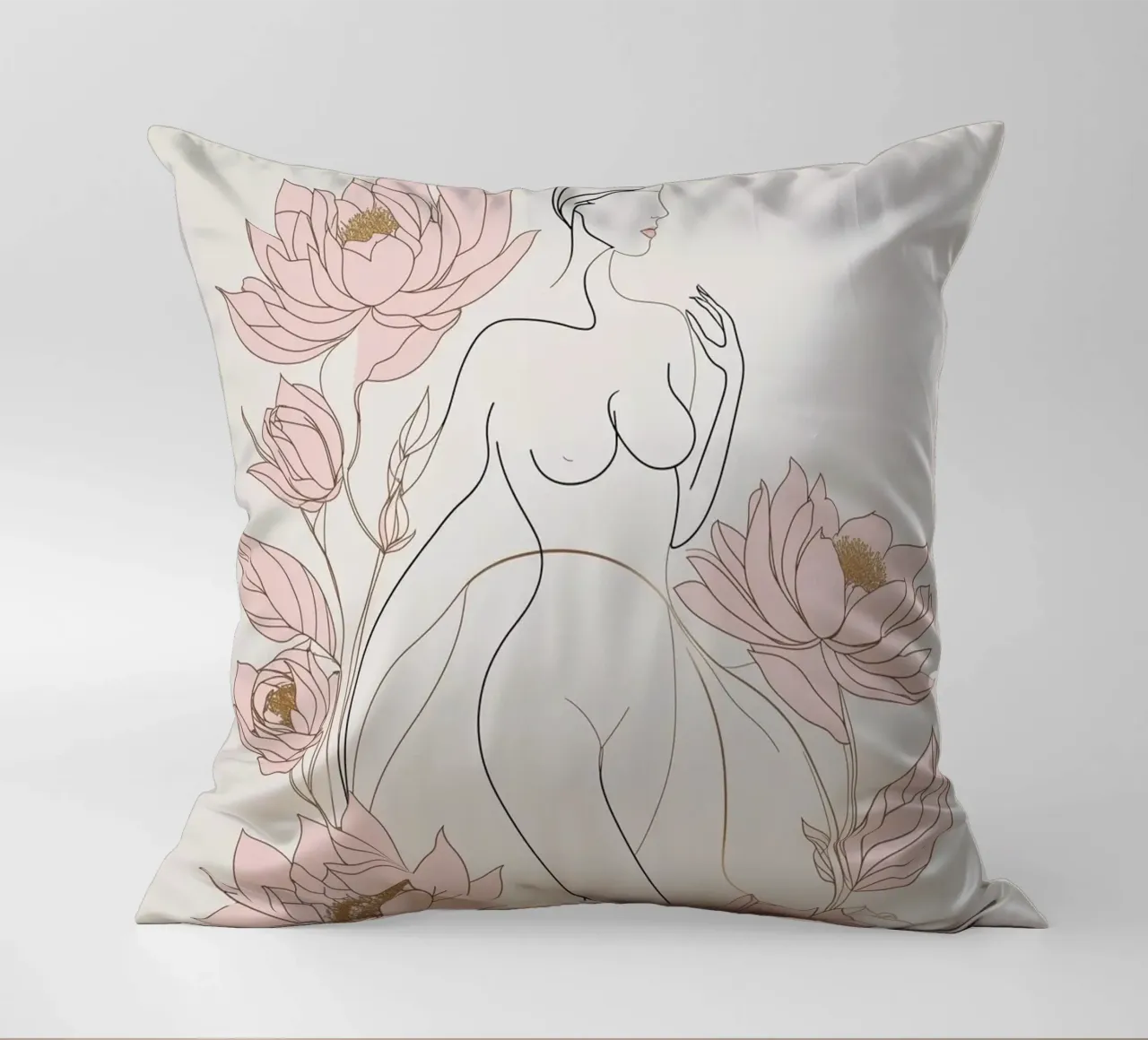 Femminilità in fiore cuscino da Mystique & Muse