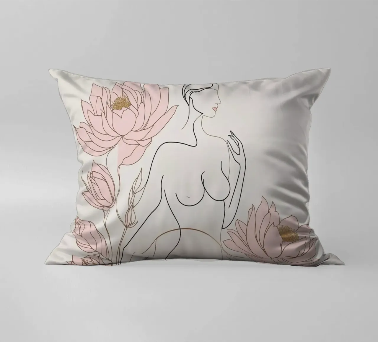 Femminilità in fiore cuscino da Mystique & Muse