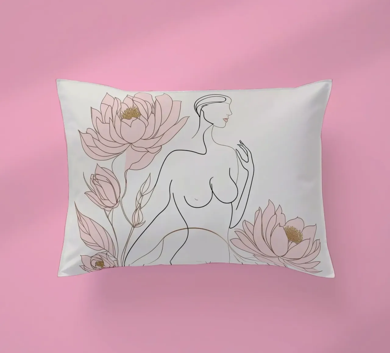 Femminilità in fiore cuscino da Mystique & Muse