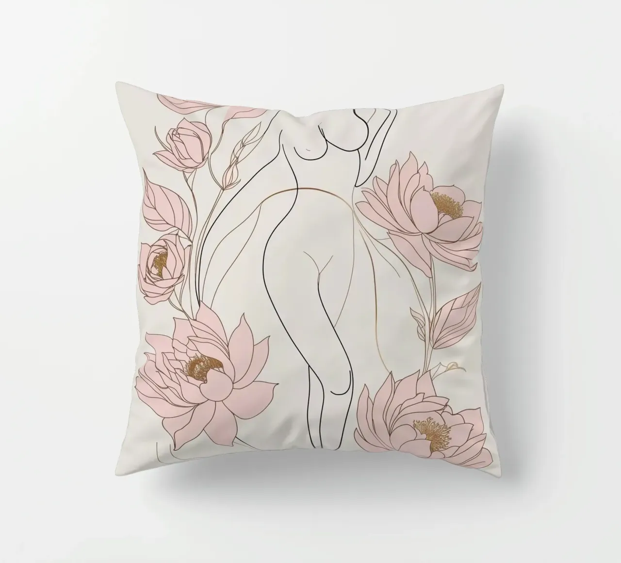 Femminilità in fiore cuscino da Mystique & Muse