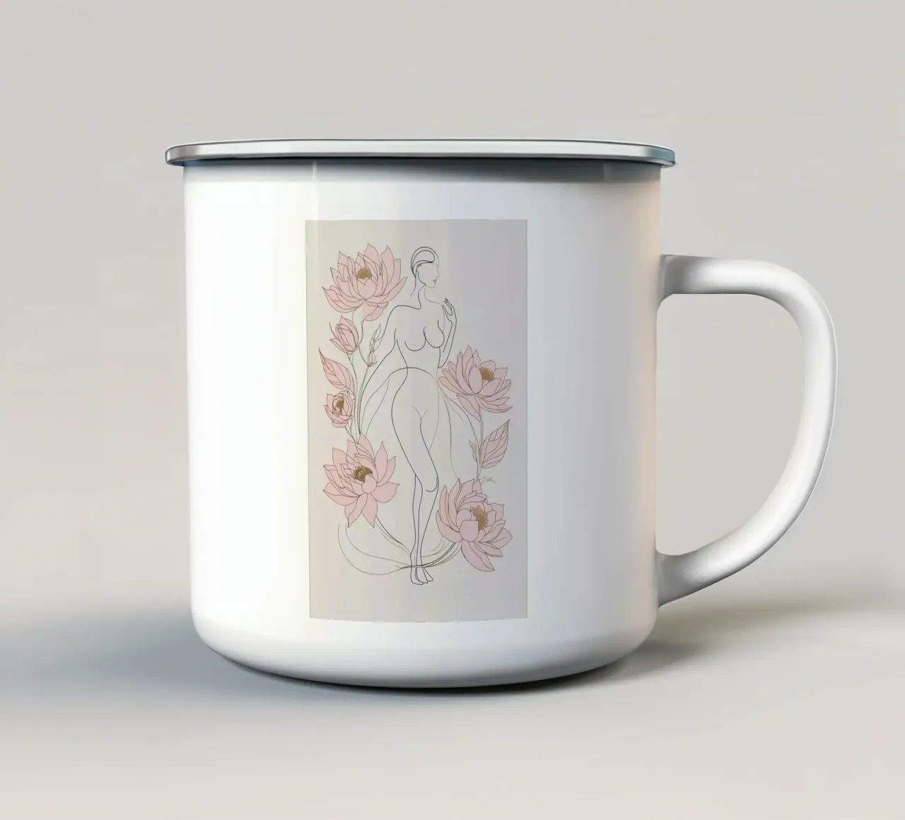 Femminilità in fiore tazza in smalto da Mystique & Muse