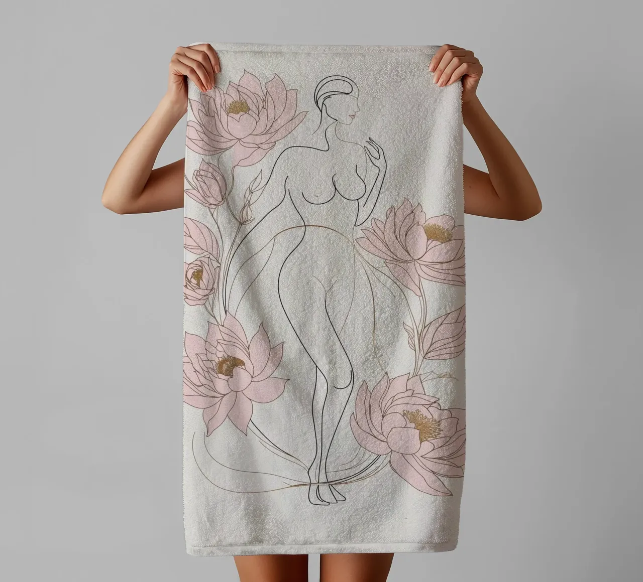 Femminilità in fiore asciugamano da bagno da Mystique & Muse