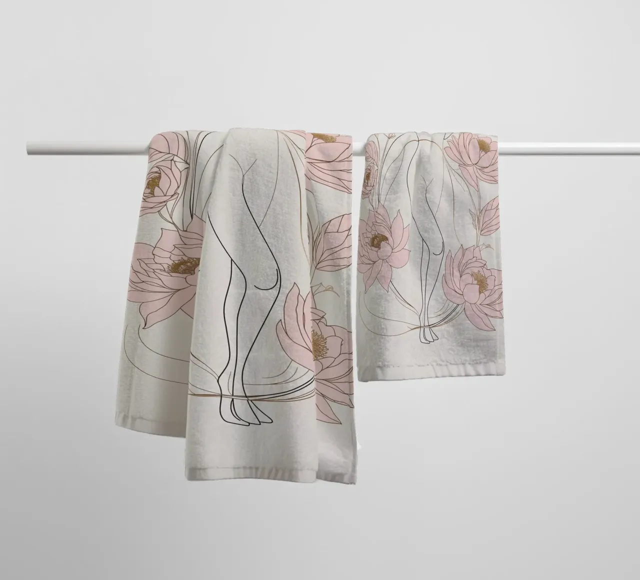 Femminilità in fiore asciugamano da bagno da Mystique & Muse