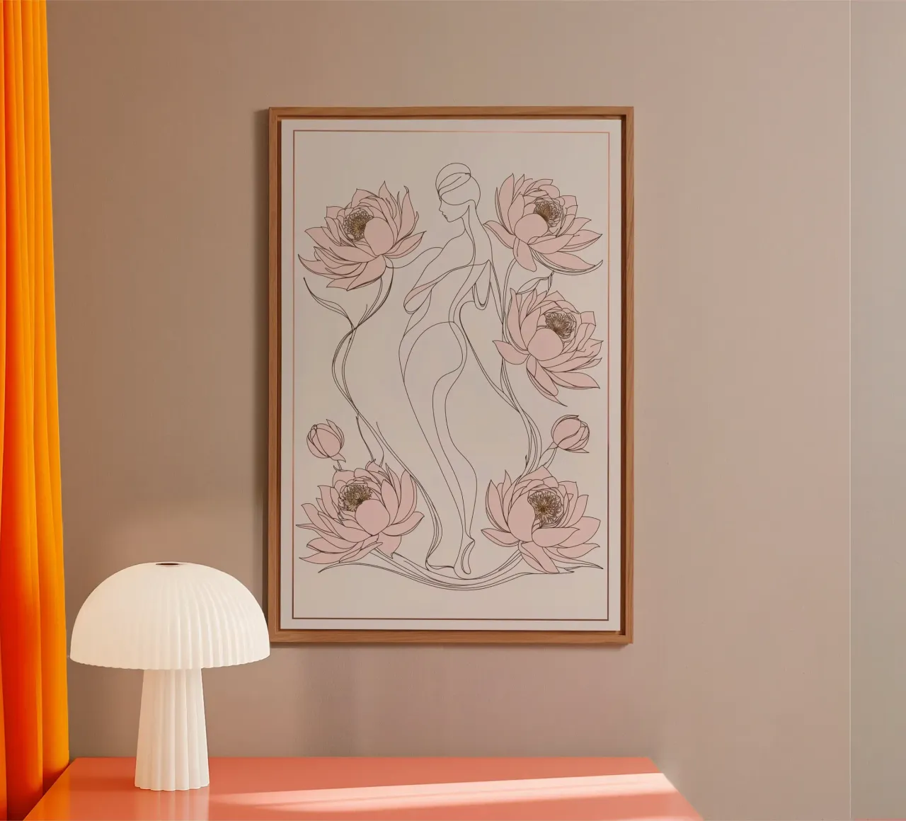 Feminine Bloom alu-dibond by Mystique & Muse