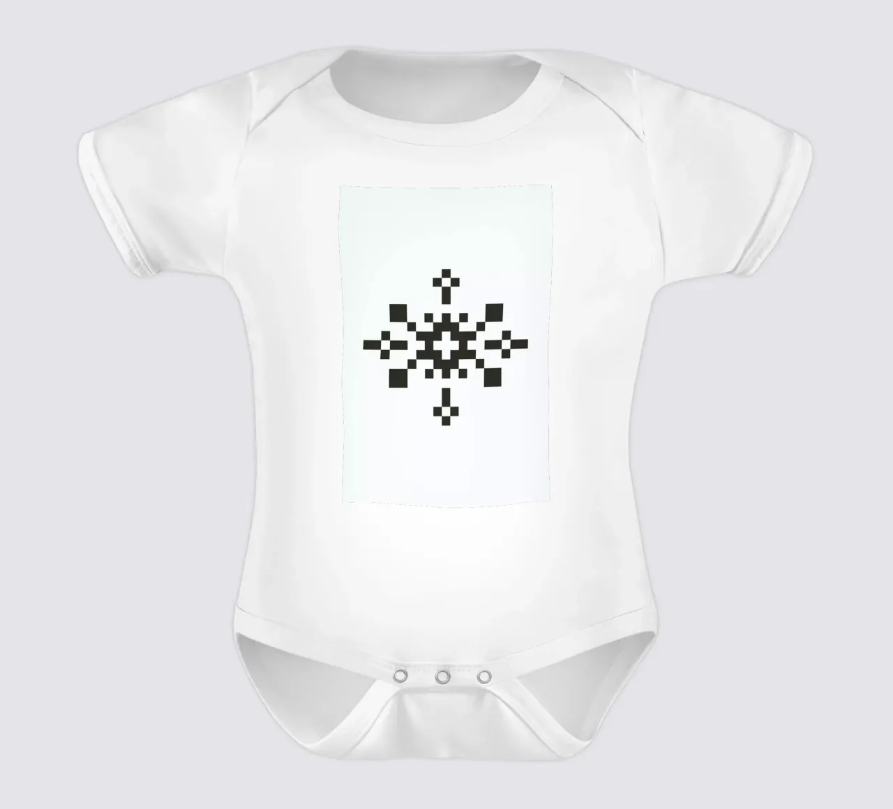 Black Snowflake 1 body neonato maniche corte da Studio One