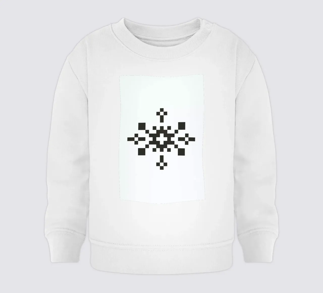 Black Snowflake 1 felpa neonato da Studio One