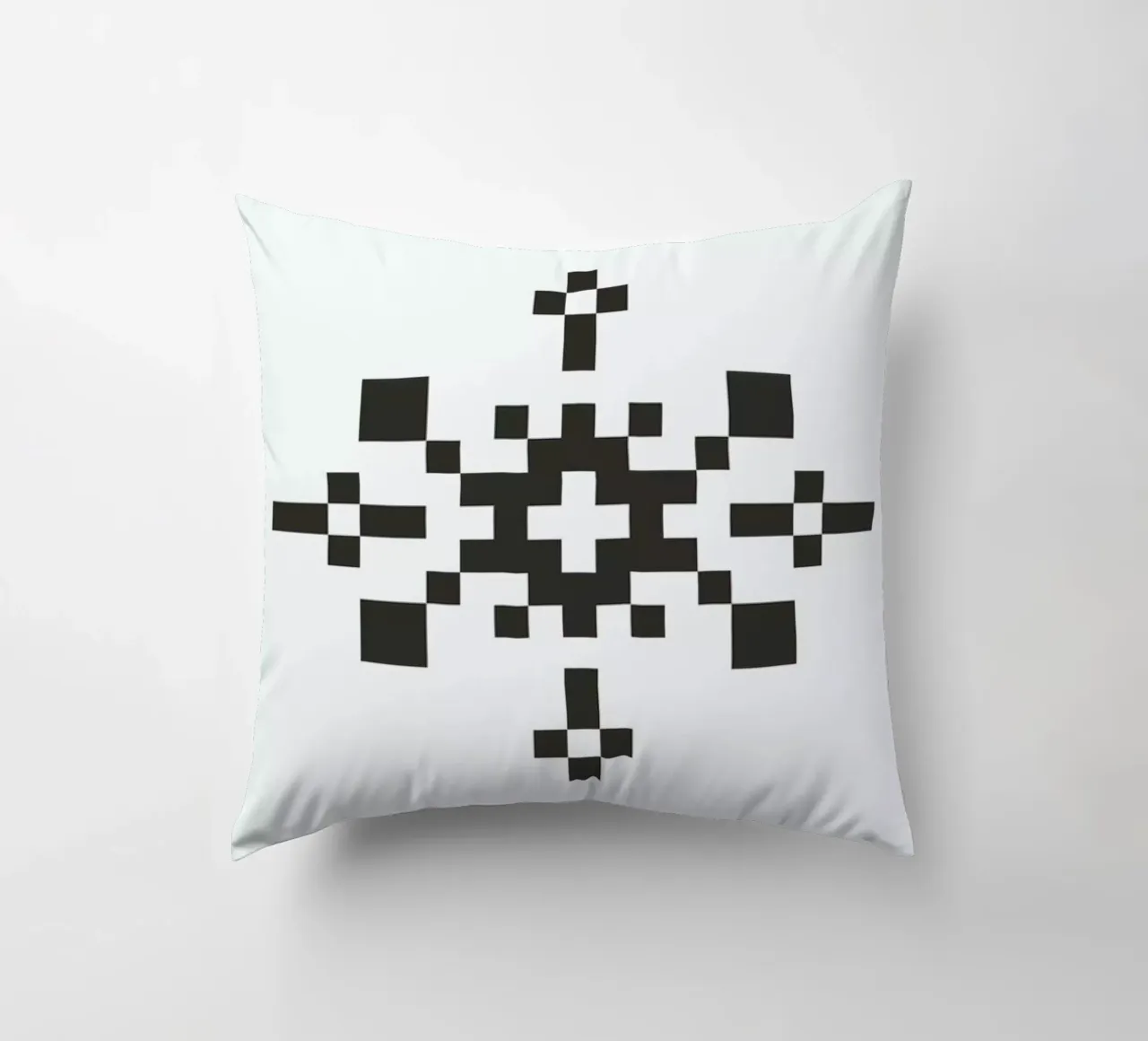 Black Snowflake 1 cuscino da Studio One