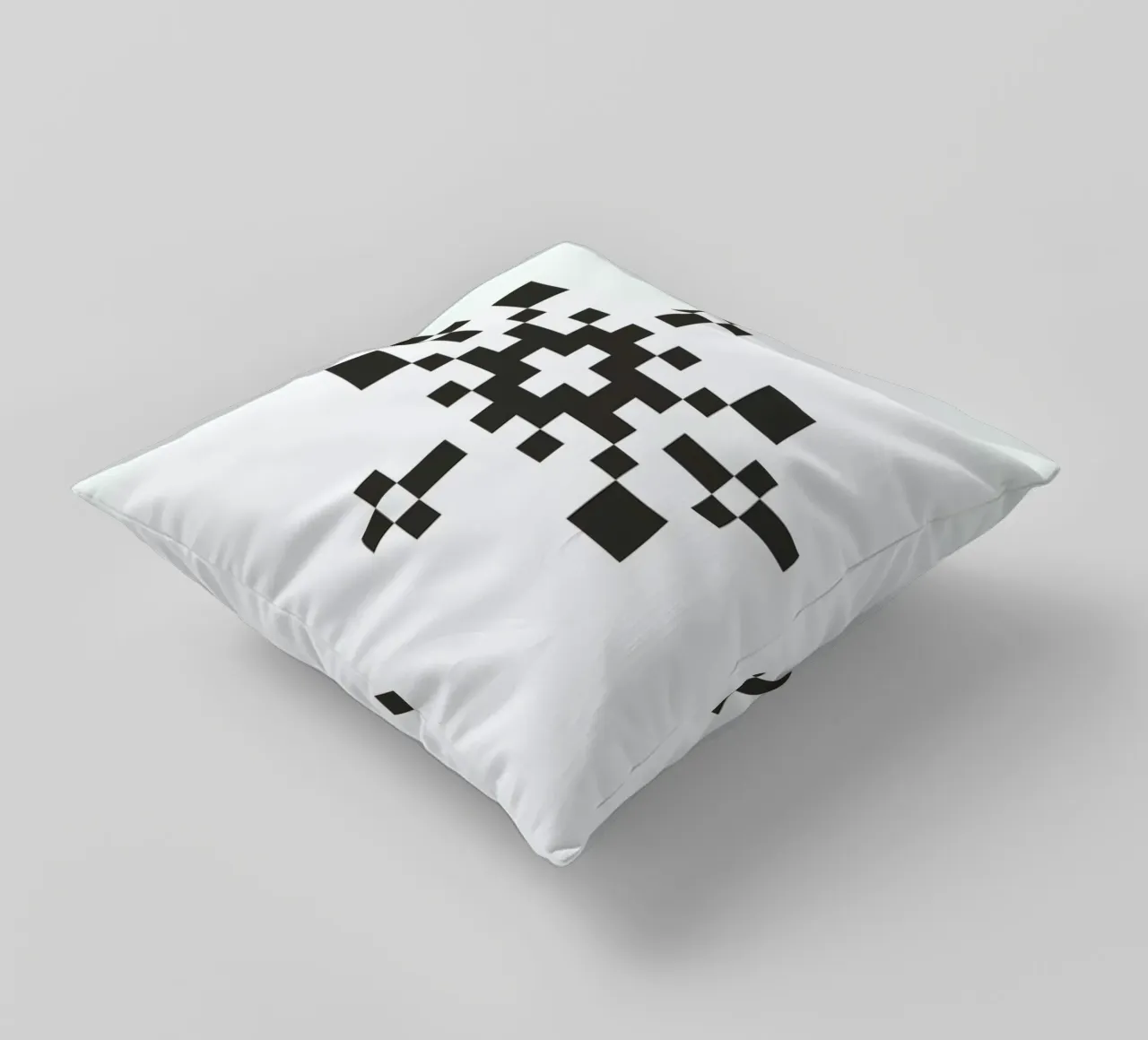 Black Snowflake 1 cuscino da Studio One