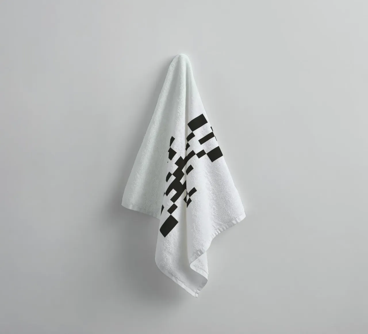 Black Snowflake 1 asciugamano da bagno da Studio One