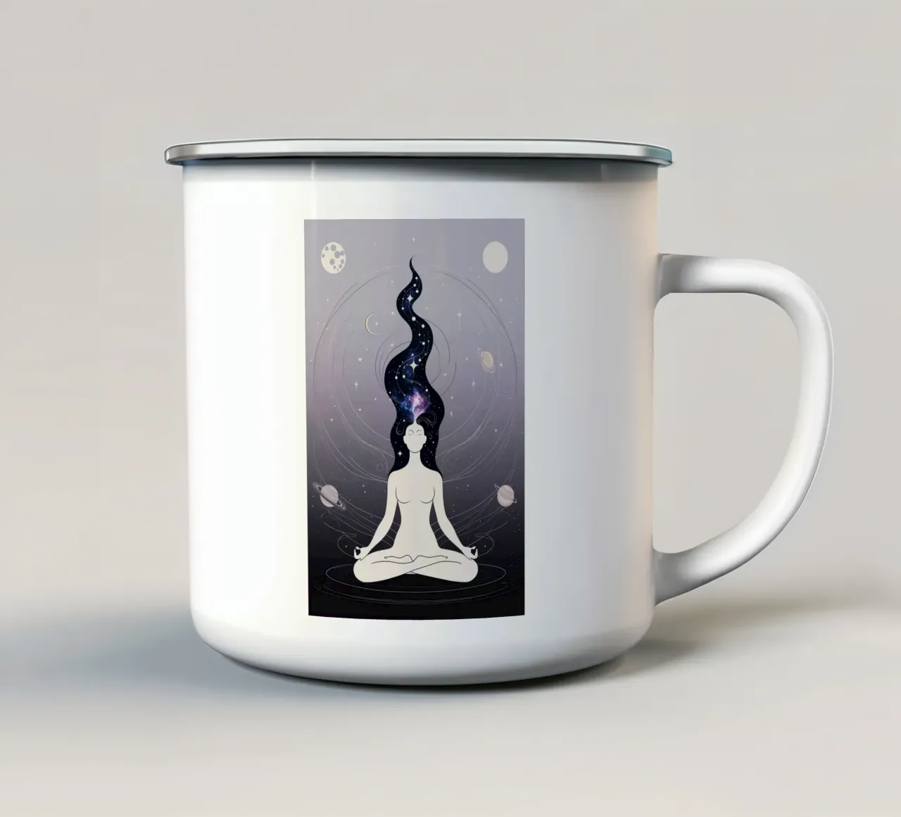 Risveglio celeste tazza in smalto da Mystique & Muse