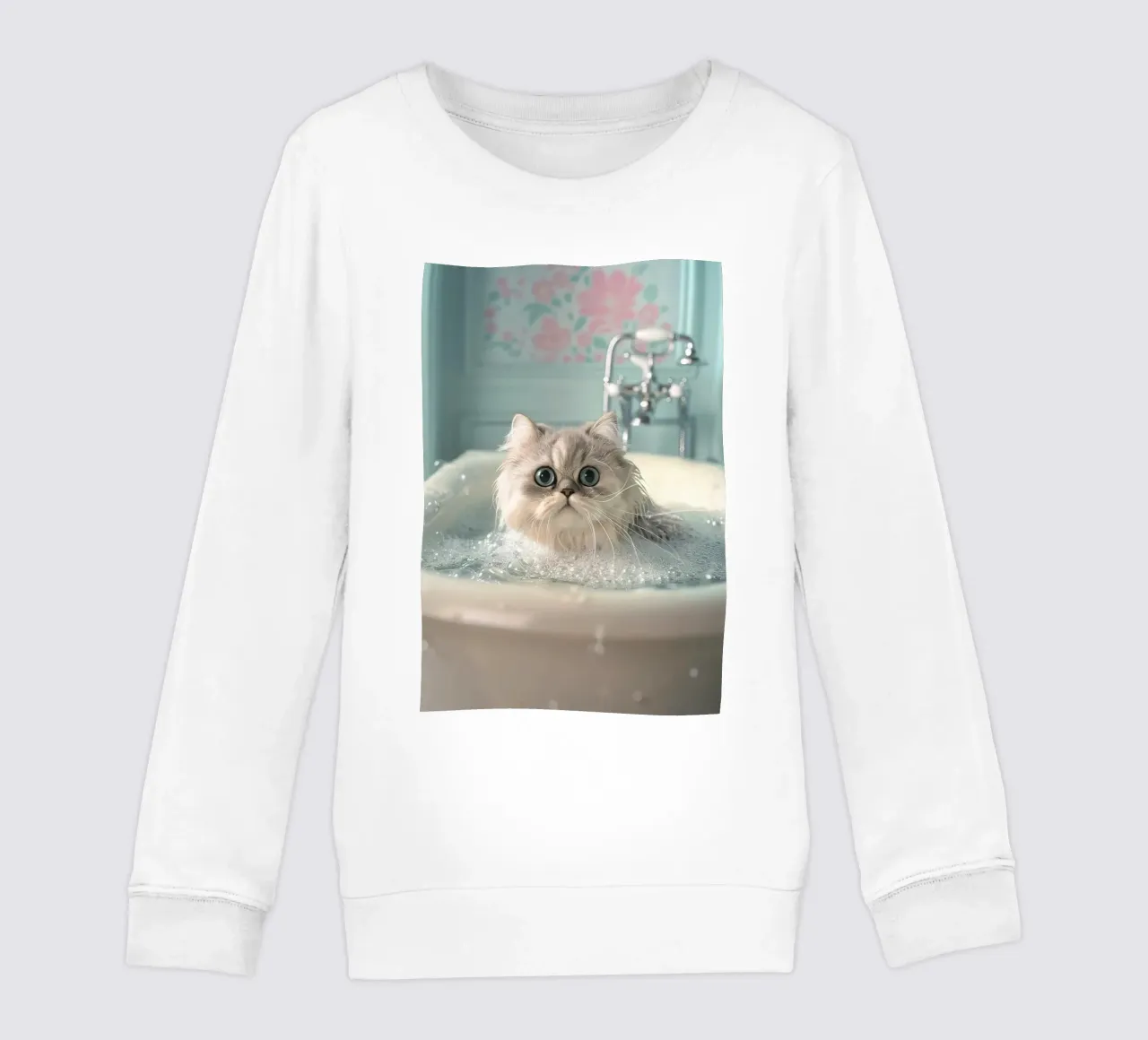 Wet cat felpa bambino da LisaArtes