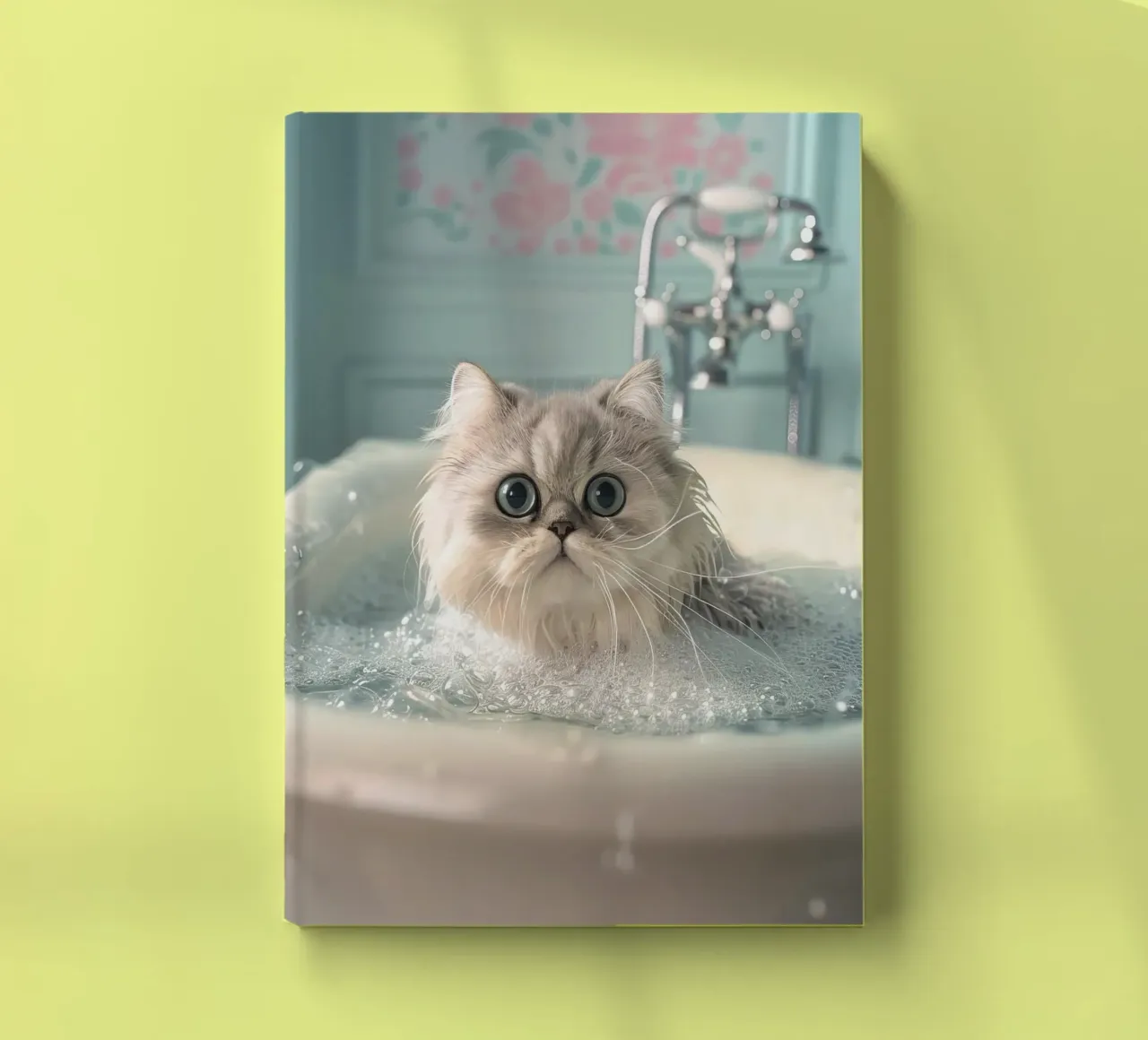 Wet cat notebook by LisaArtes