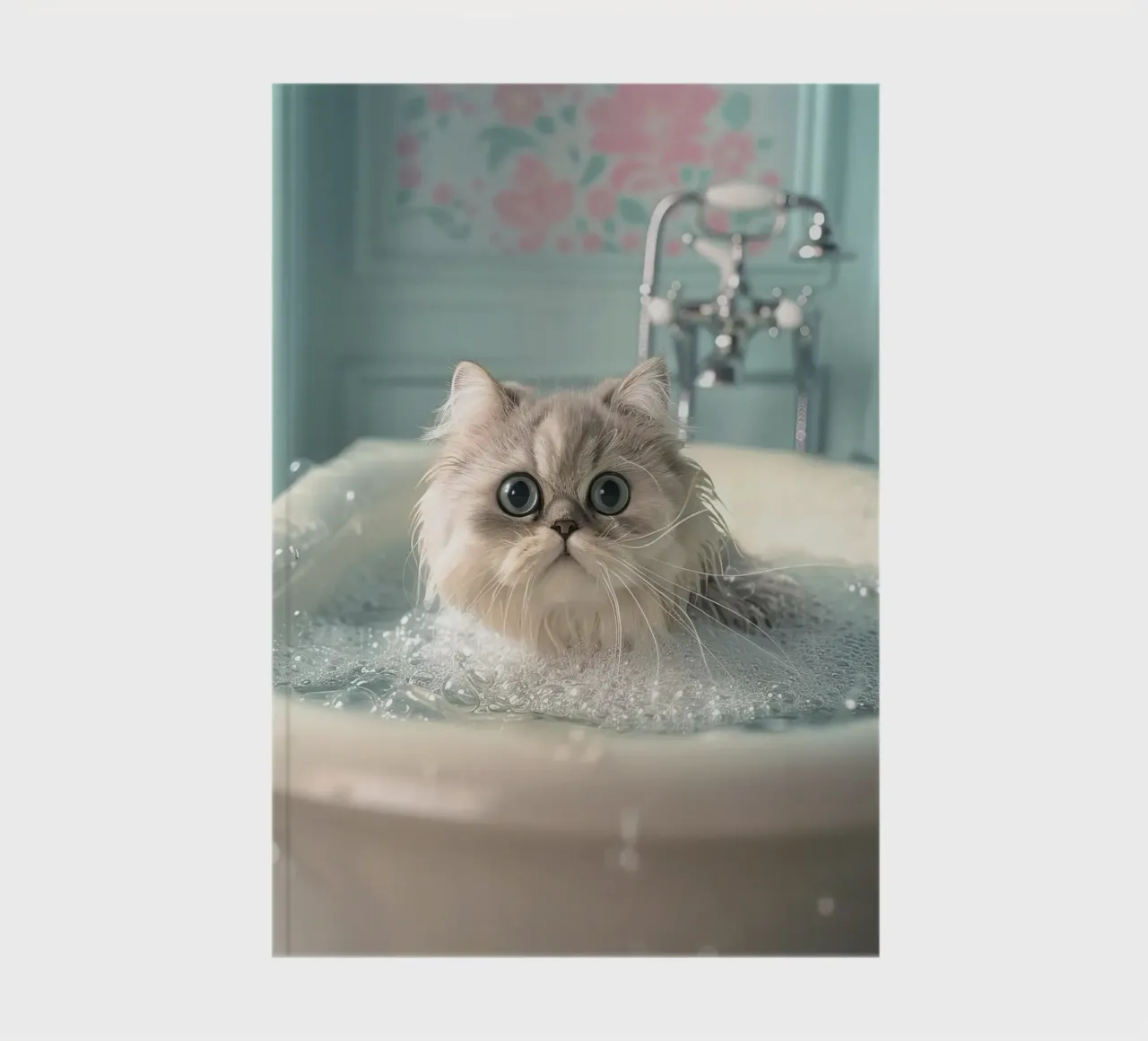 Wet cat notebook by LisaArtes