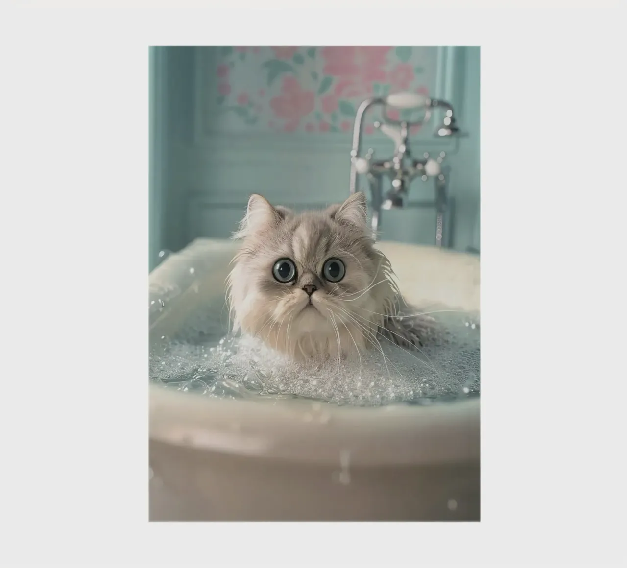 Wet cat notebook by LisaArtes