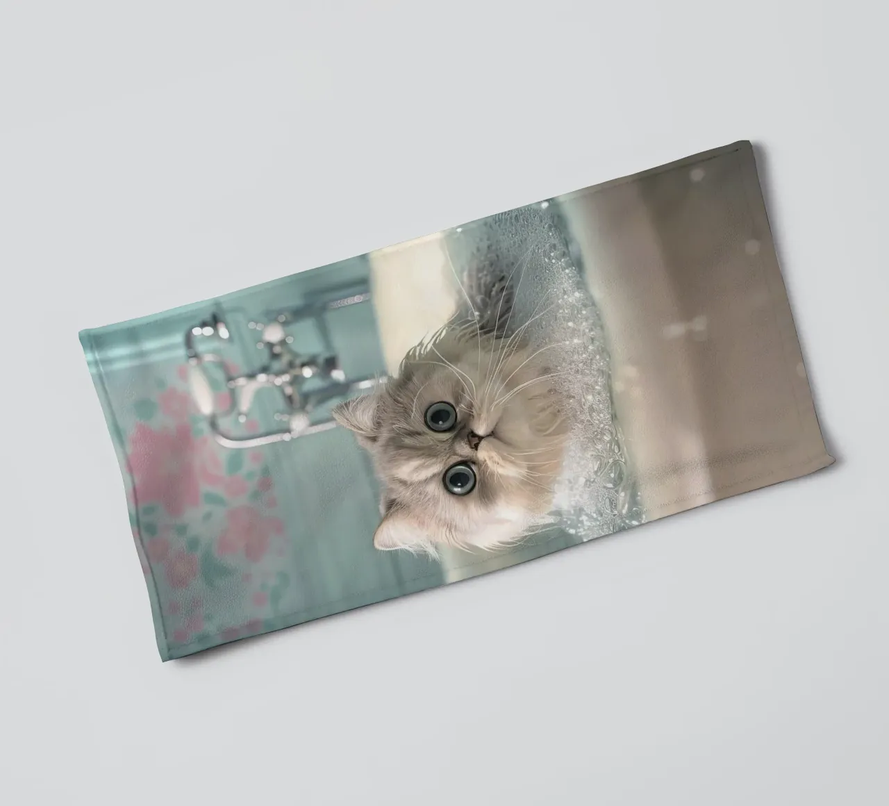 Wet cat asciugamano da bagno da LisaArtes