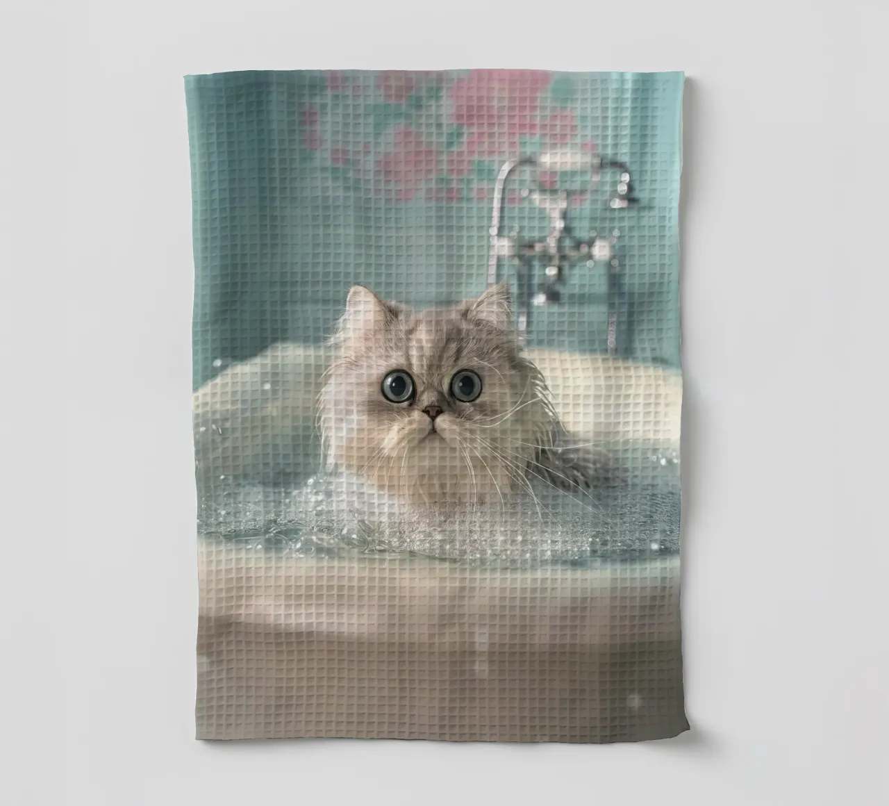 Wet cat canovaccio da cucina da LisaArtes
