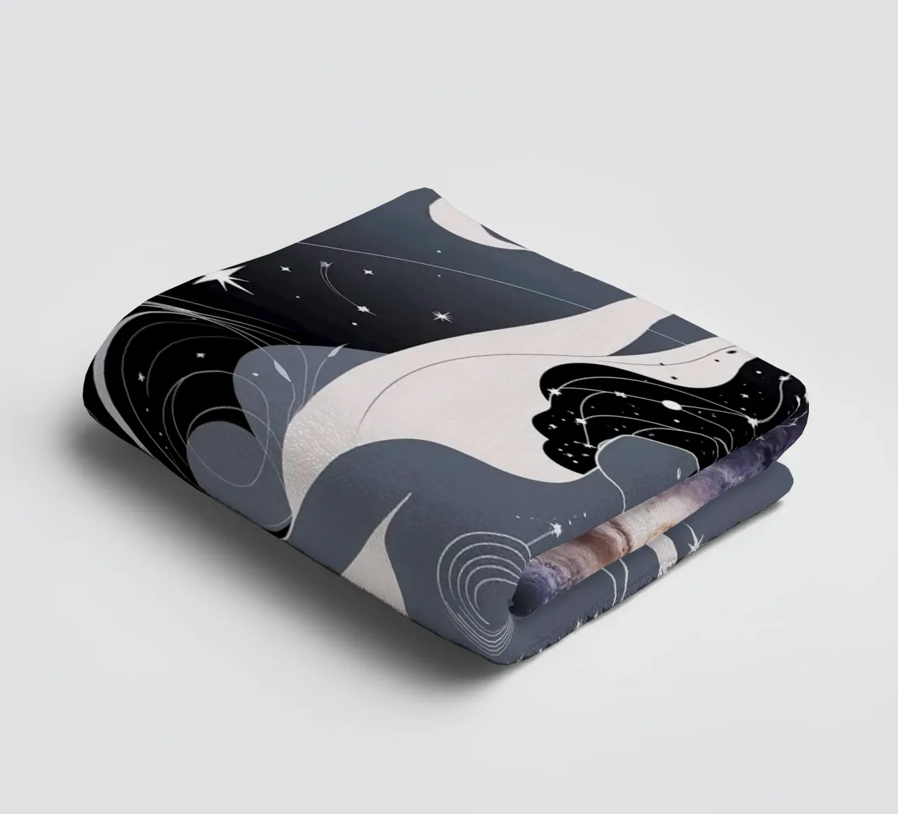 L'harmonie du cosmos serviette de bain de Mystique & Muse