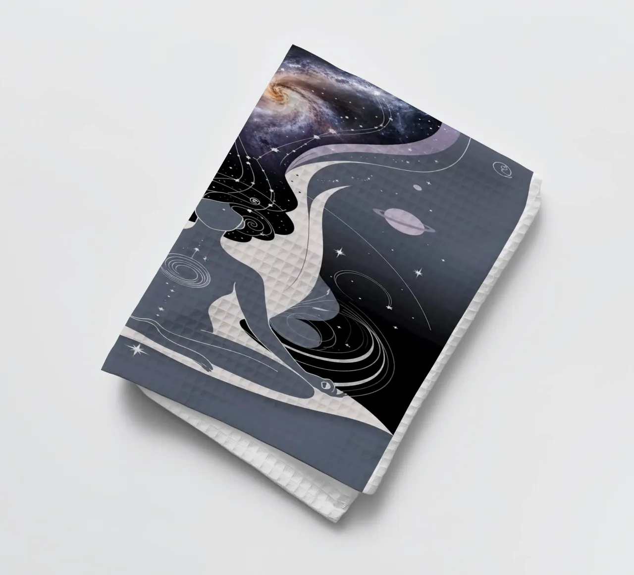 Harmonie des Kosmos Geschirrtuch von Mystique & Muse
