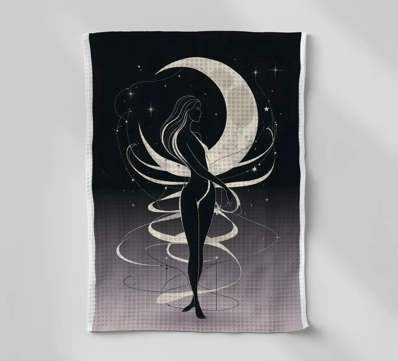 Cosmic Goddess tea towel by Mystique & Muse