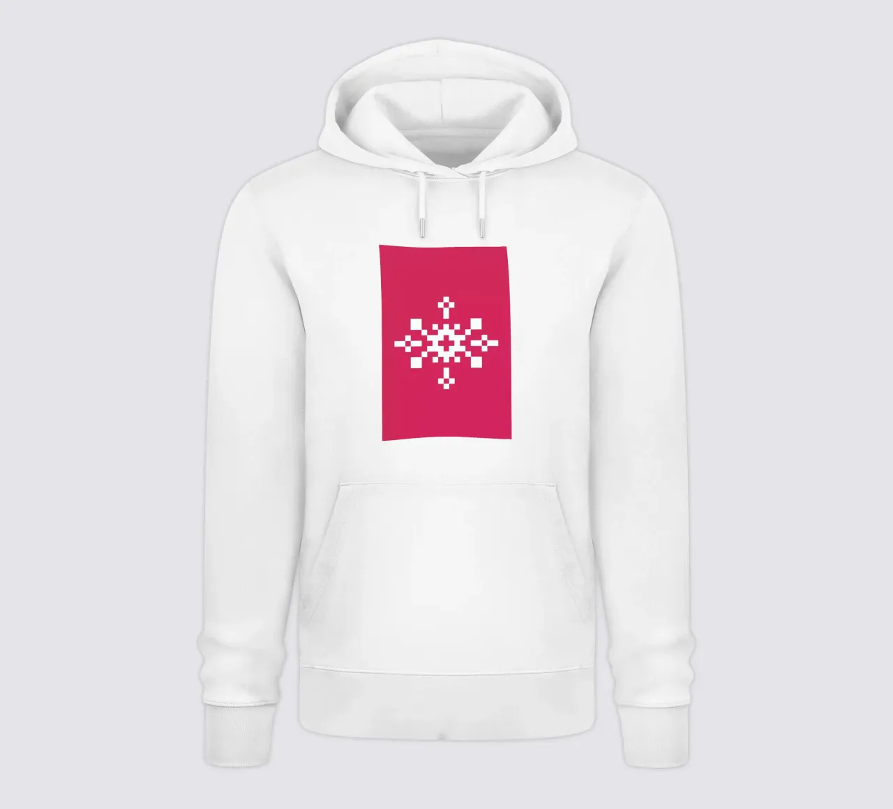 Pink Snowflake 1 felpa con cappuccio da Studio One