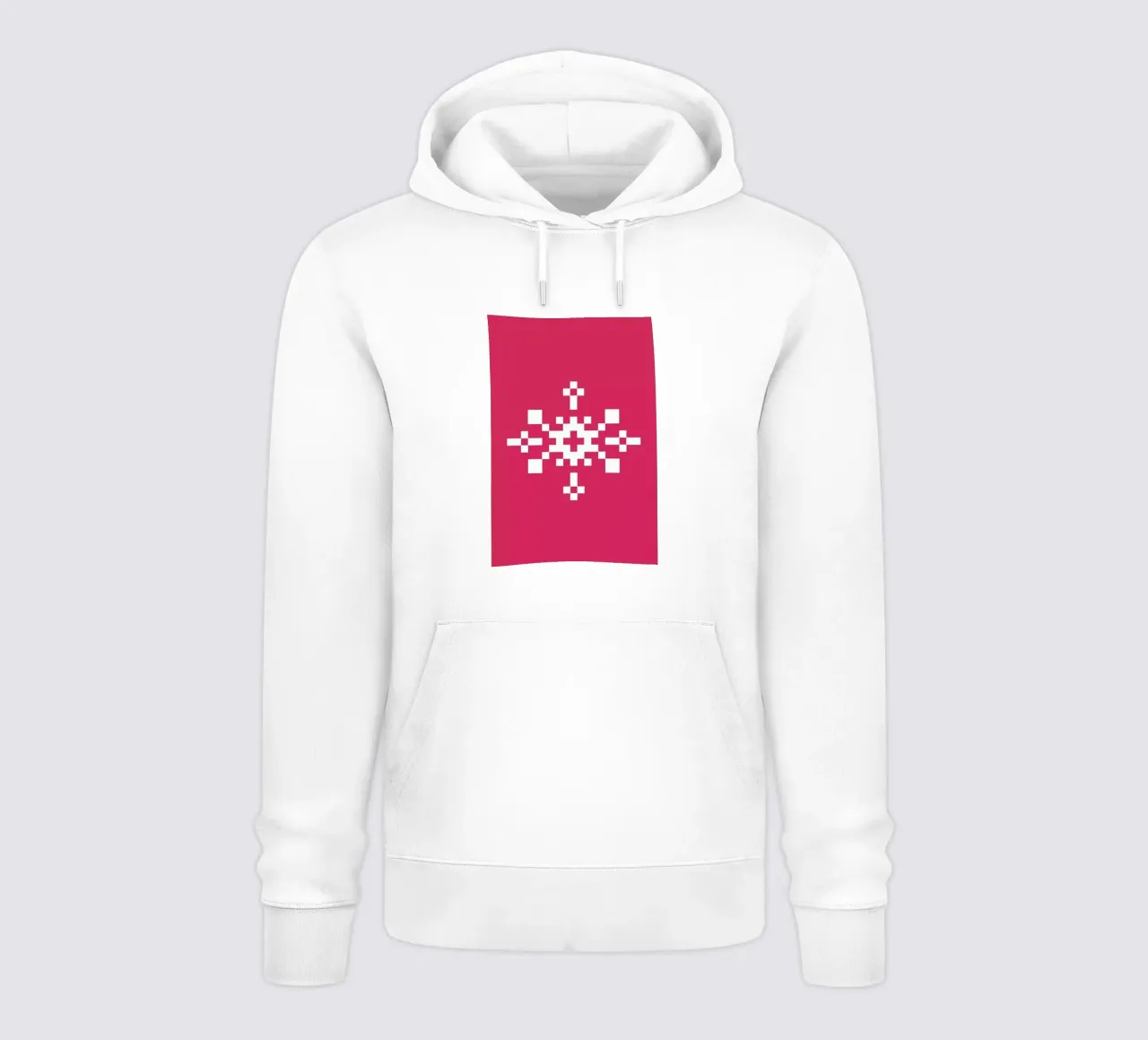 Pink Snowflake 1 felpa con cappuccio da Studio One