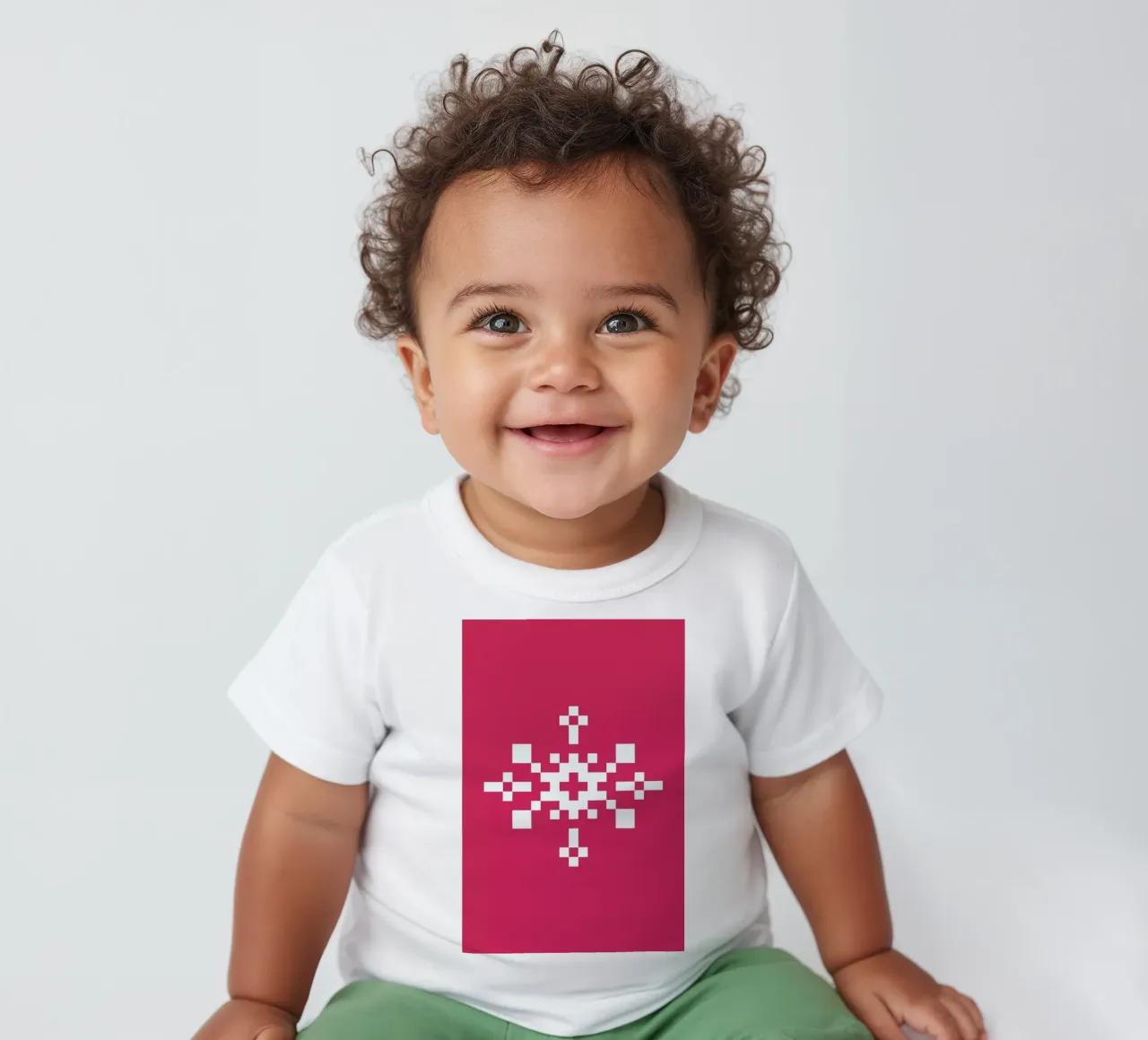 Pink Snowflake 1 maglietta neonato da Studio One