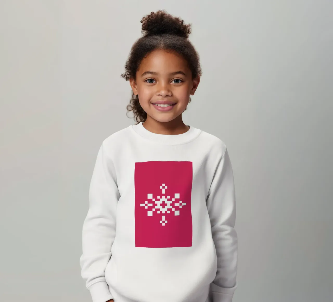 Pink Snowflake 1 felpa bambino da Studio One