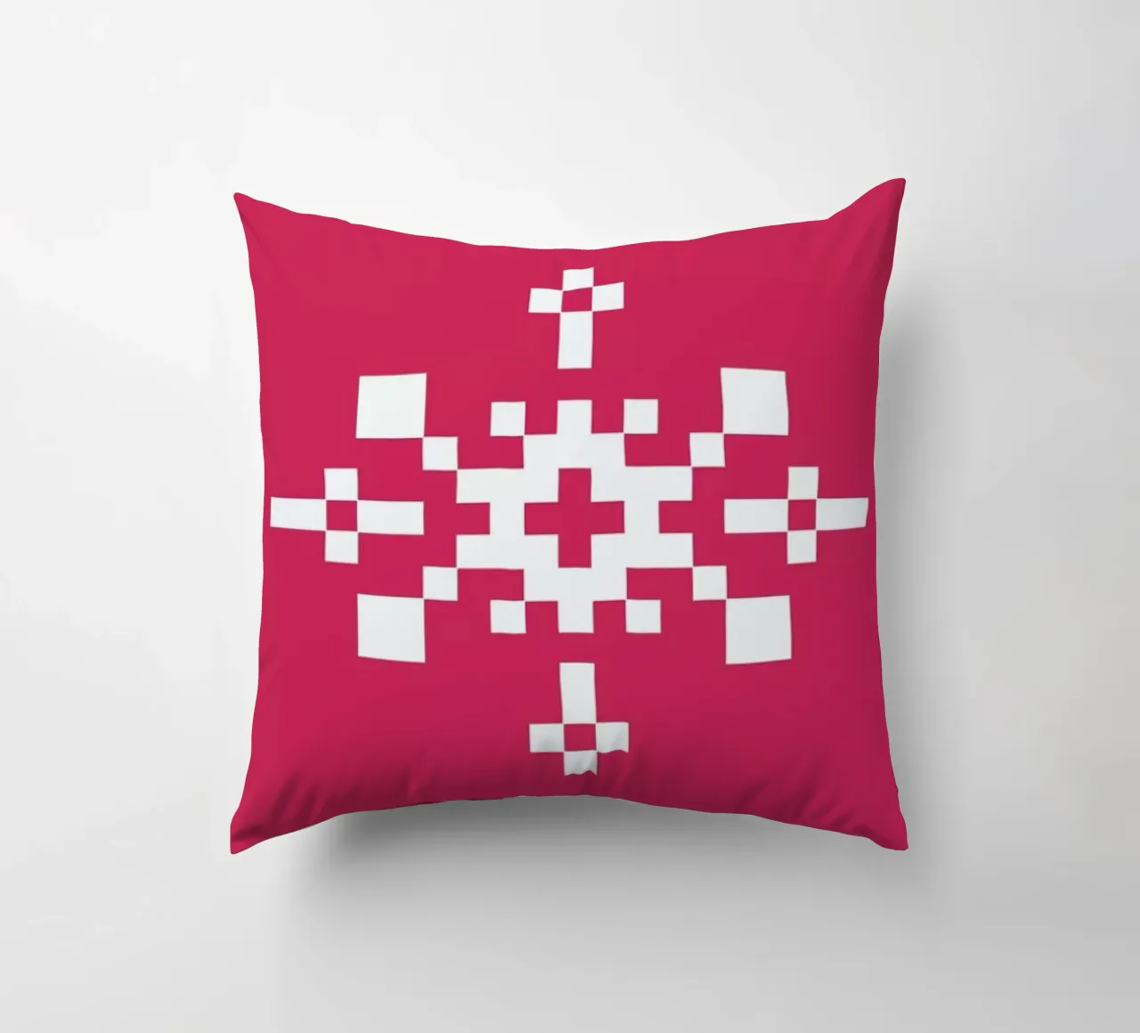 Pink Snowflake 1 cuscino da Studio One