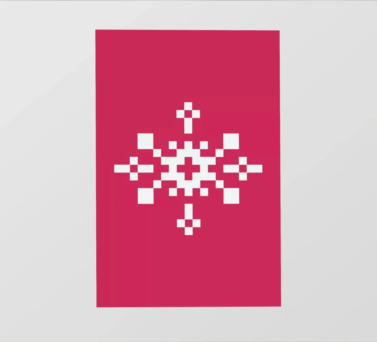 Pink Snowflake 1 pellicola backlit da Studio One