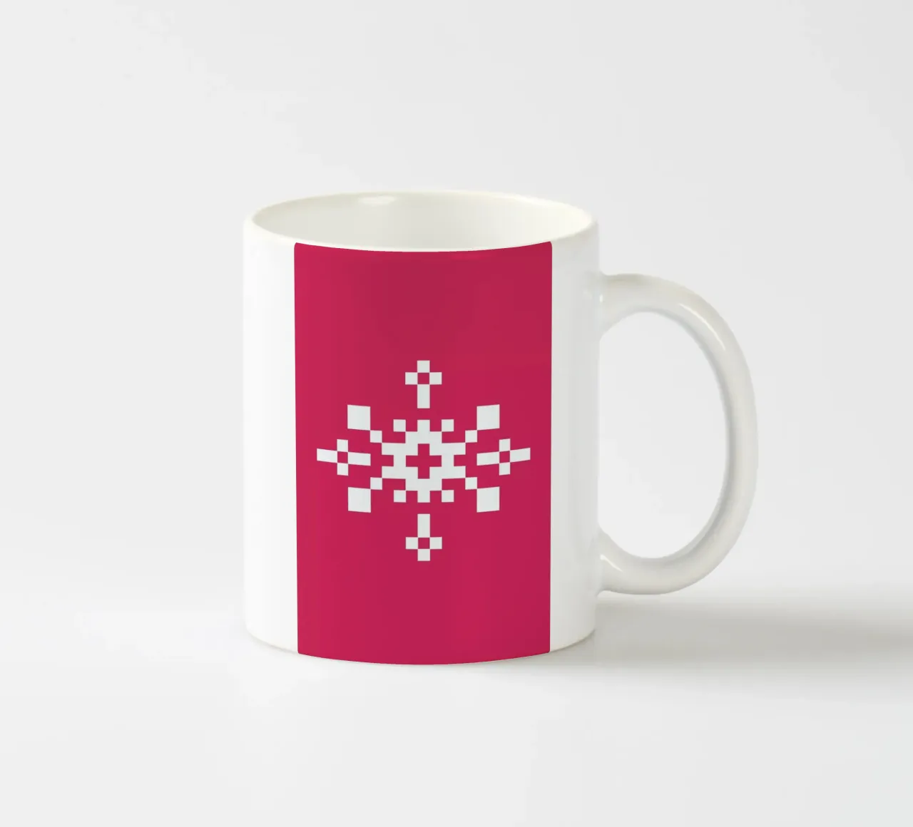 Pink Snowflake 1 tazza in ceramica da Studio One