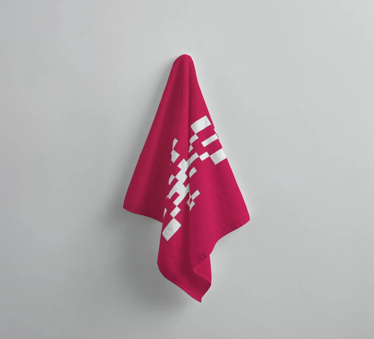 Pink Snowflake 1 asciugamano da bagno da Studio One