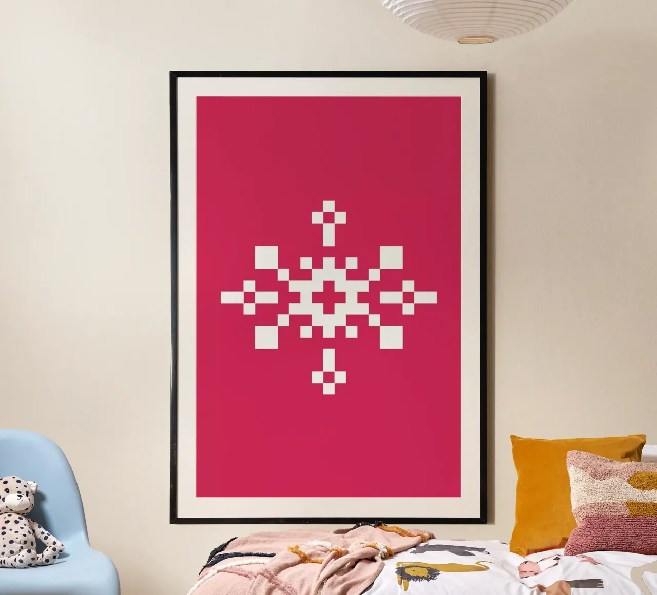 Pink Snowflake 1 carta hahnemühle da Studio One