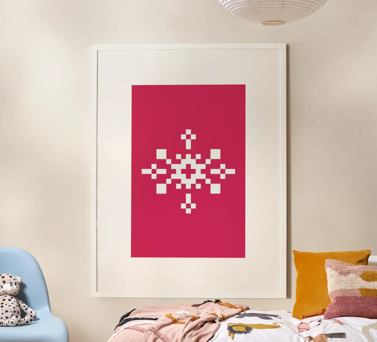 Pink Snowflake 1 carta hahnemühle da Studio One