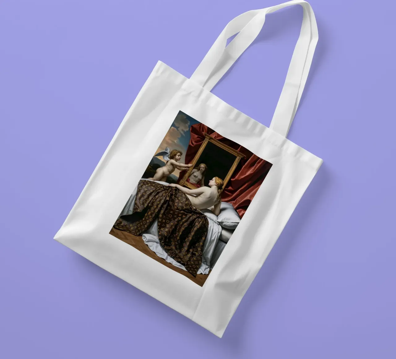 Riflessi di Venere: Una fusione rinascimentale di lusso | Esclusiva borsa in juta da Renaissance Rebel
