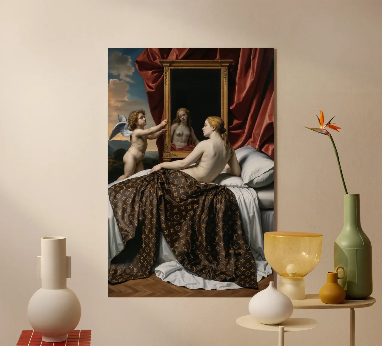 Riflessi di Venere: Una fusione rinascimentale di lusso | Esclusiva plexiglass da Renaissance Rebel