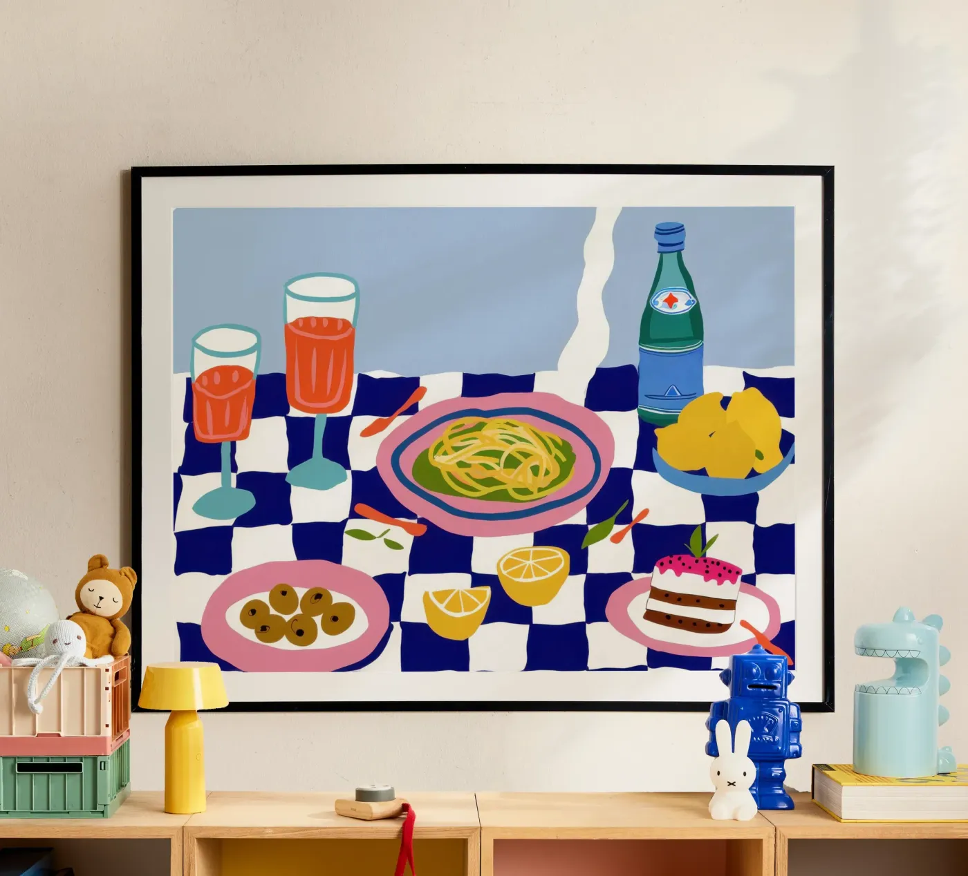 Spaghetti Dinner Date poster by Vivid Muse