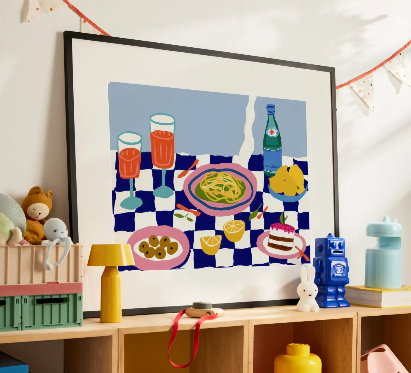 Spaghetti Dinner Date poster by Vivid Muse