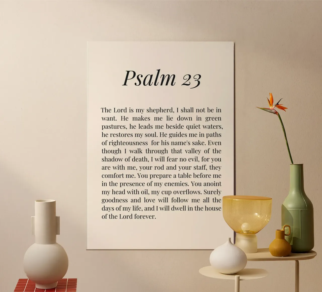 Salmo 23 poster da Paigaam Studio