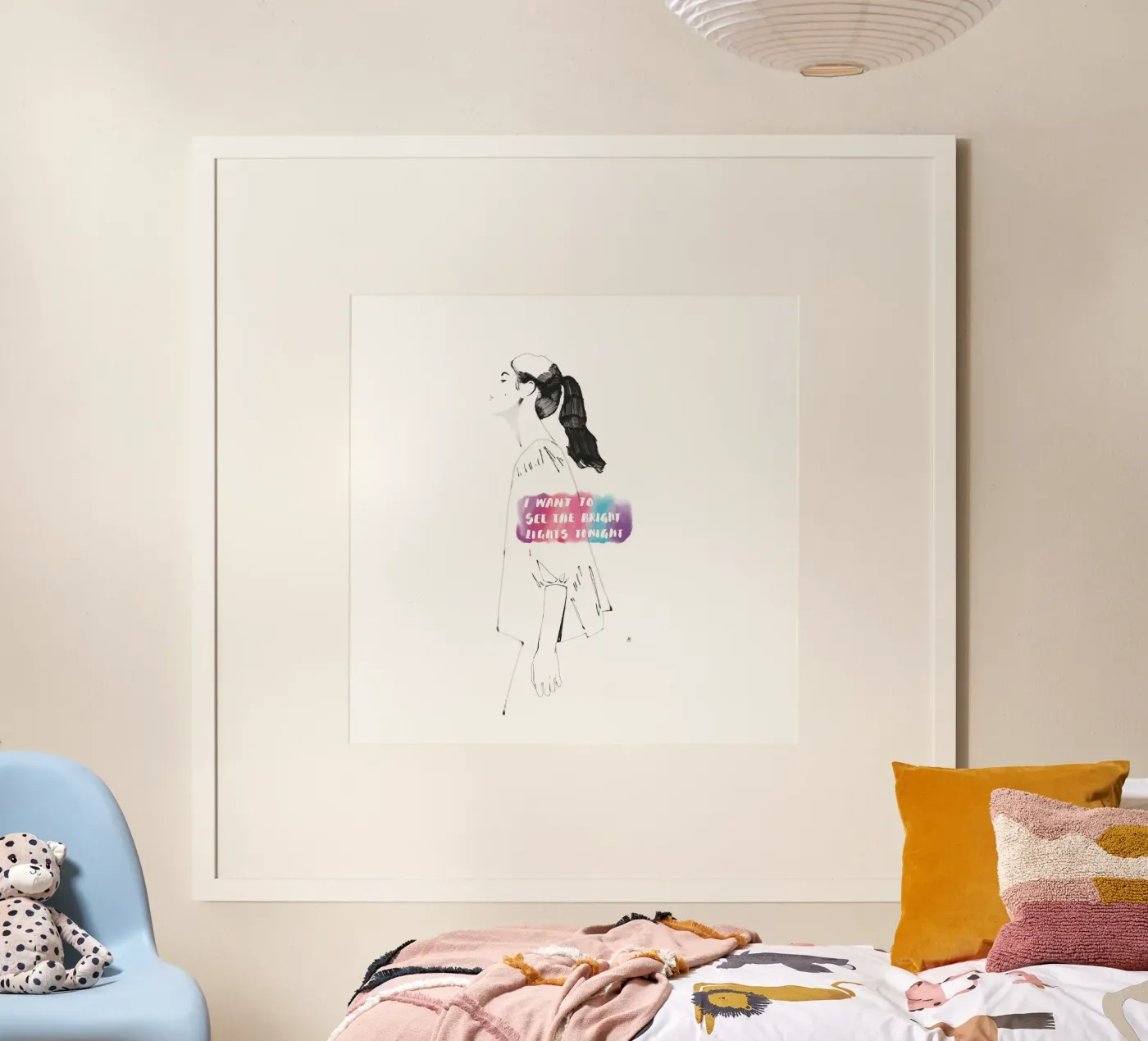 I Want To See The Bright Lights Tonight Poster von Manuel Rebollo