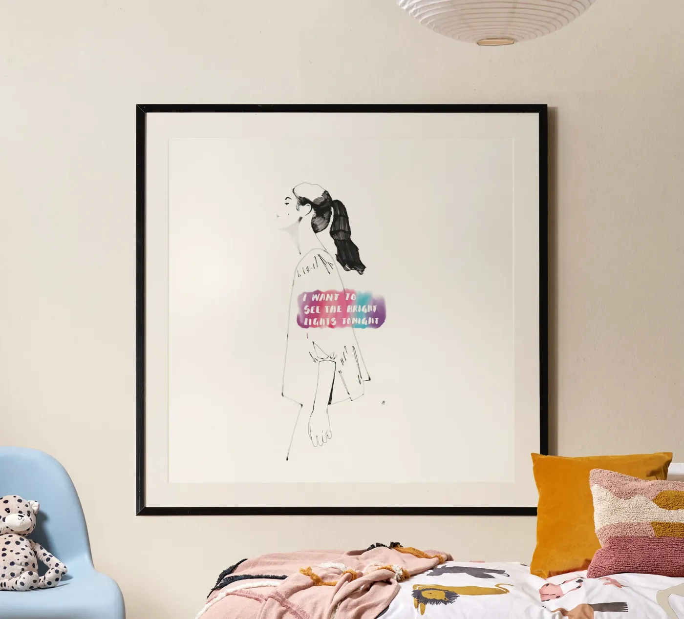 I Want To See The Bright Lights Tonight Poster von Manuel Rebollo