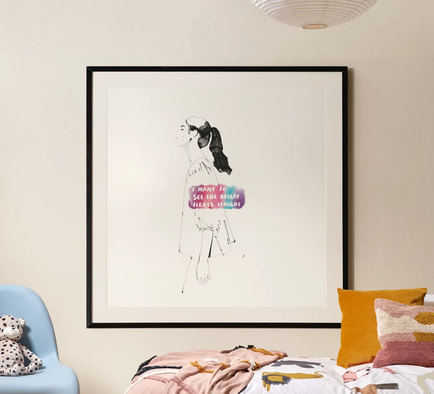 I Want To See The Bright Lights Tonight Poster von Manuel Rebollo