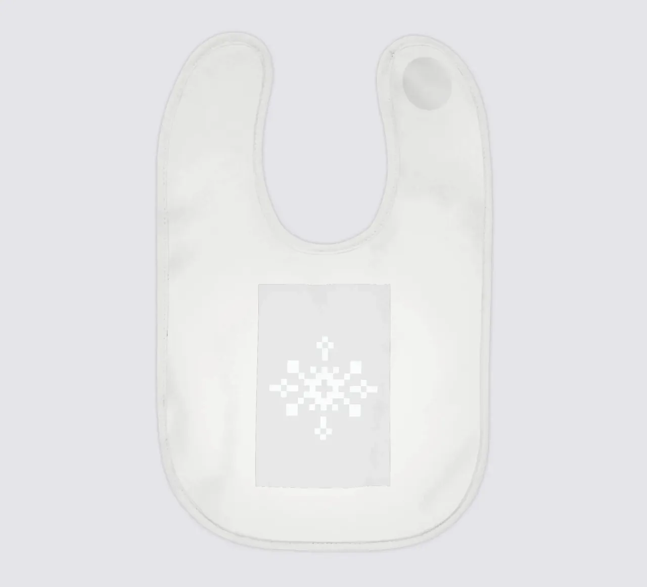 White Snowflake 1 bavaglino da Studio One