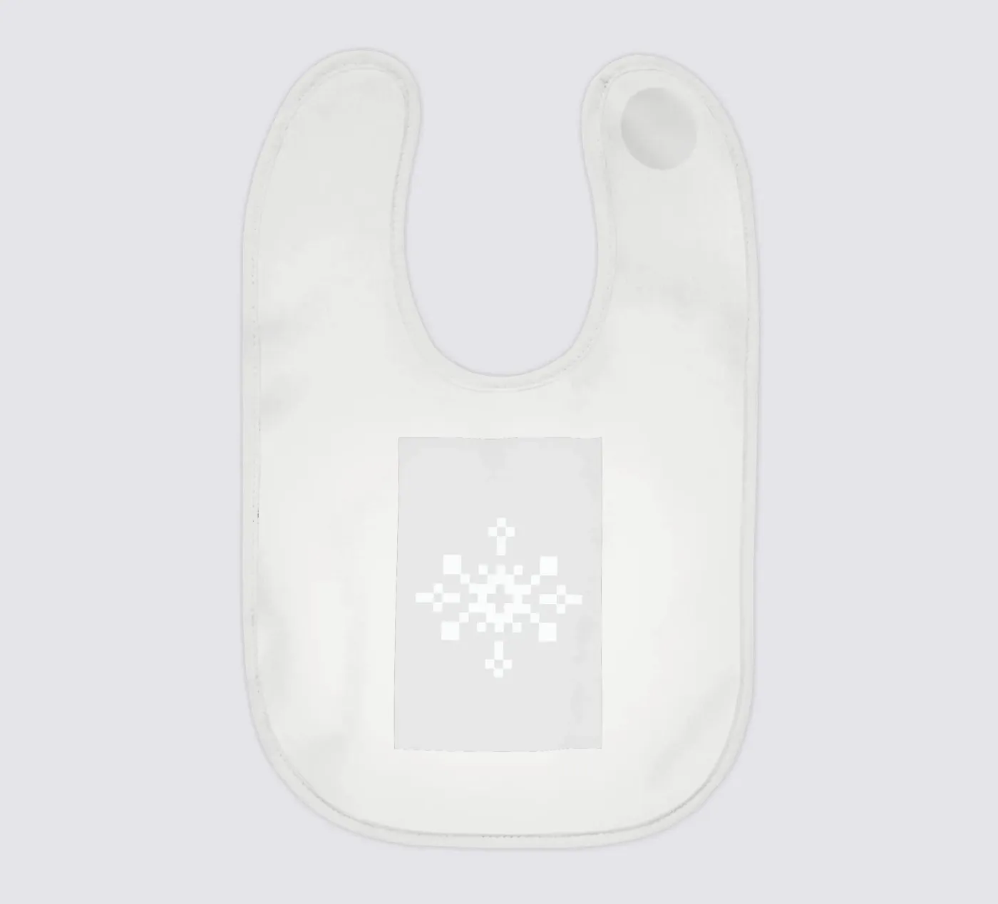 White Snowflake 1 bavaglino da Studio One