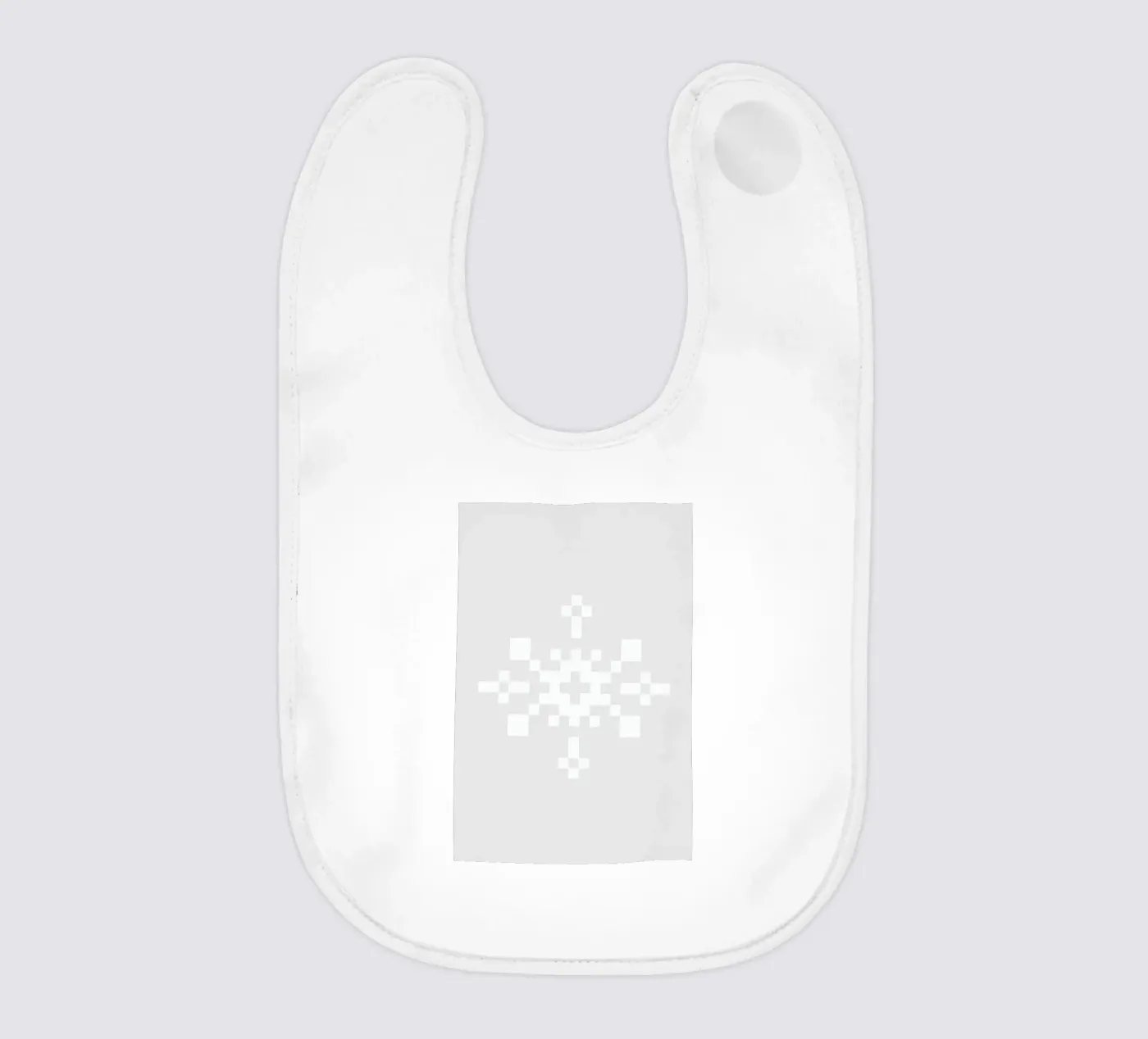 White Snowflake 1 bavaglino da Studio One