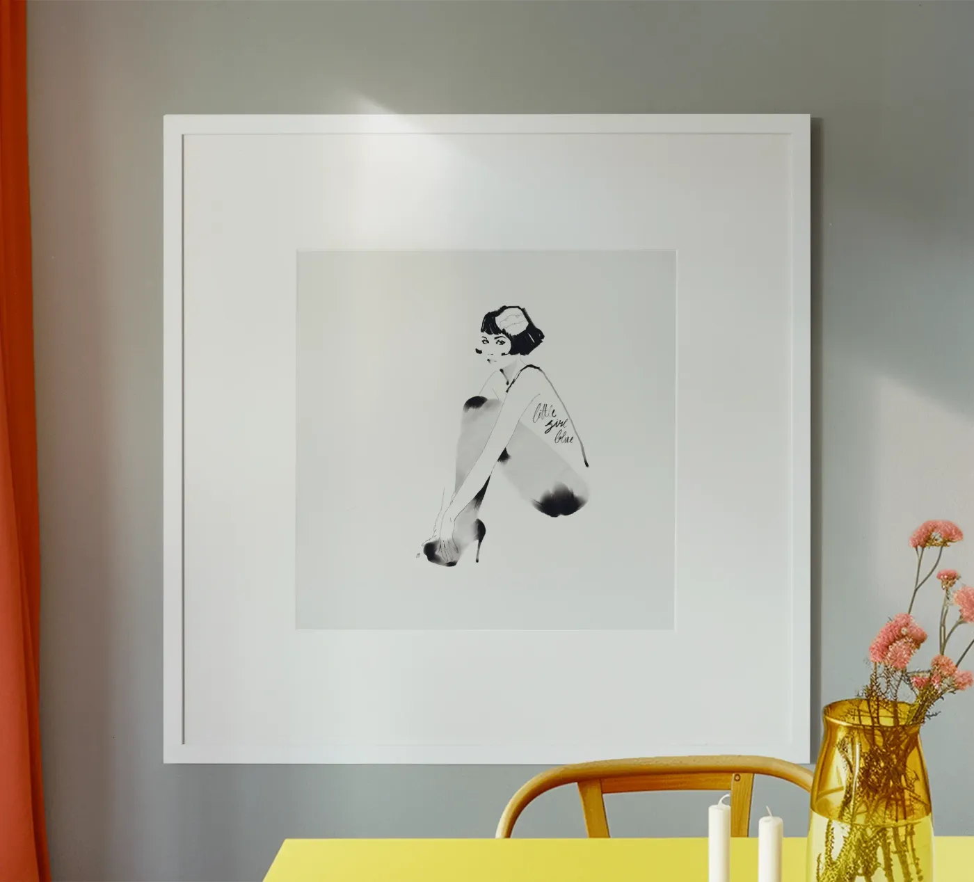 Little Girl Blue Poster von Manuel Rebollo