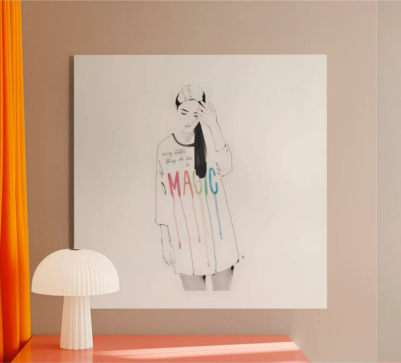 Every Little Thing She Does Is Magic metacrilato de Manuel Rebollo
